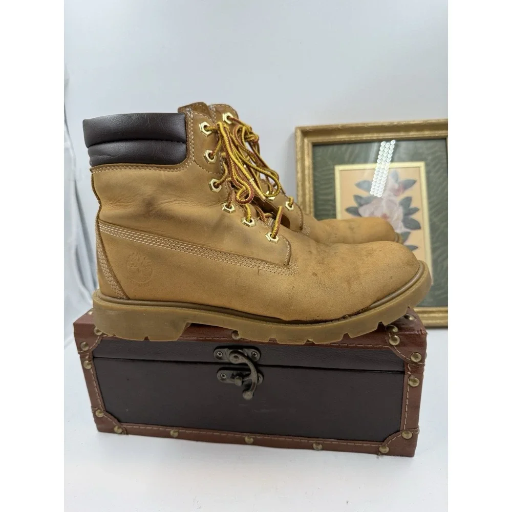 Woman Timberland Leather Boots Cornbread Youth Size 8M